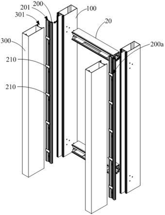 立柱外装饰条无扣板安装结构及玻璃幕墙的制作方法